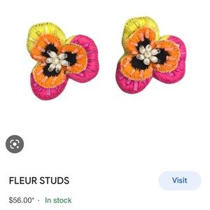 Allie Beads Flower Stud Earrings